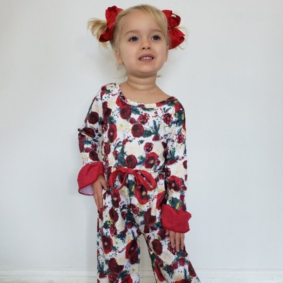 Clover Cottage Other - Floral Romper